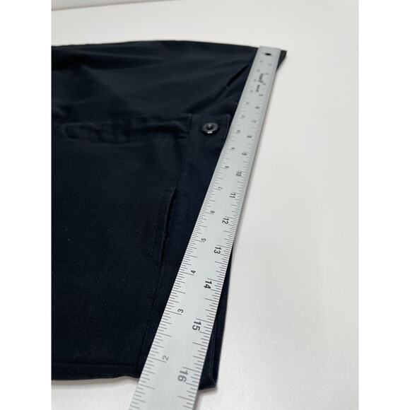 Y2K Aeropostale Trouser Pants Pull On Mid Rise Straight Leg Black Women Size 12R - Picture 6 of 9